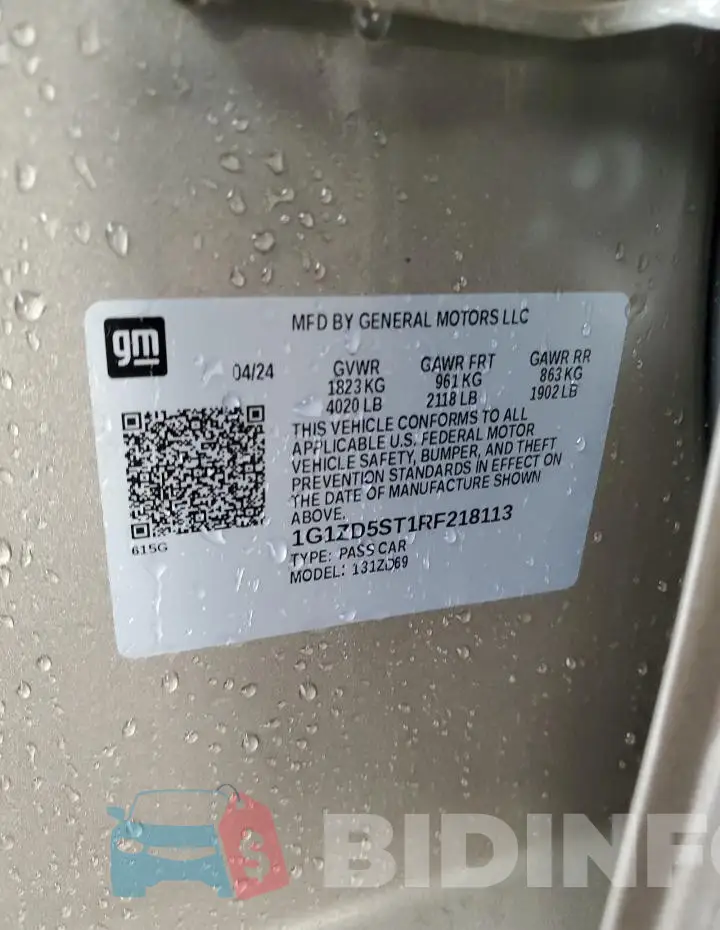 1G1ZD5ST1RF218113 Photo# 13