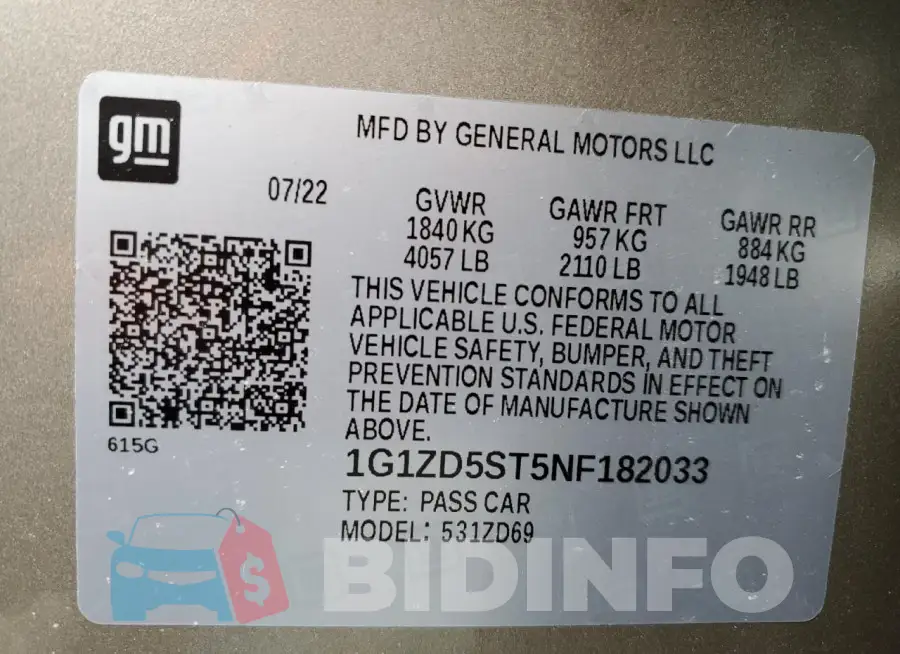 1G1ZD5ST5NF182033 Photo# 13