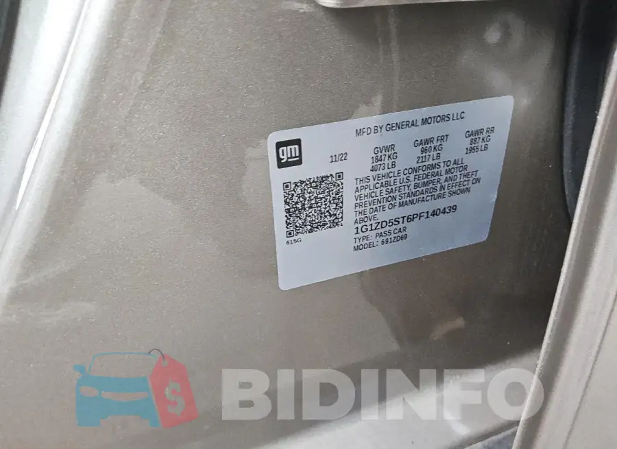 1G1ZD5ST6PF140439 Photo# 13