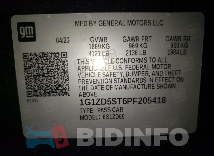 1G1ZD5ST6PF205418 Photo# 12