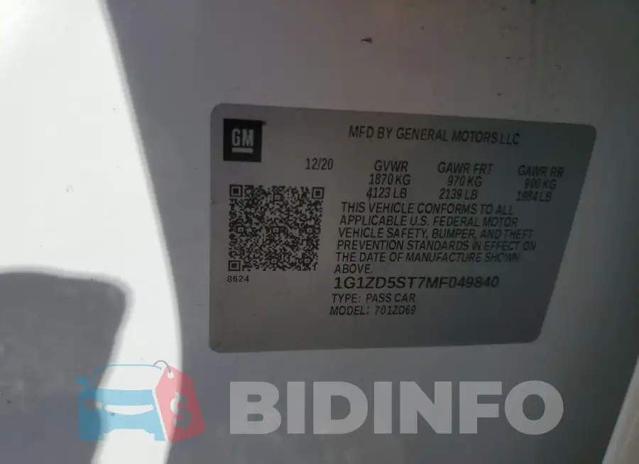1G1ZD5ST7MF049840 Photo# 12