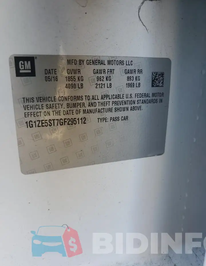 1G1ZE5ST7GF295112 Photo# 12