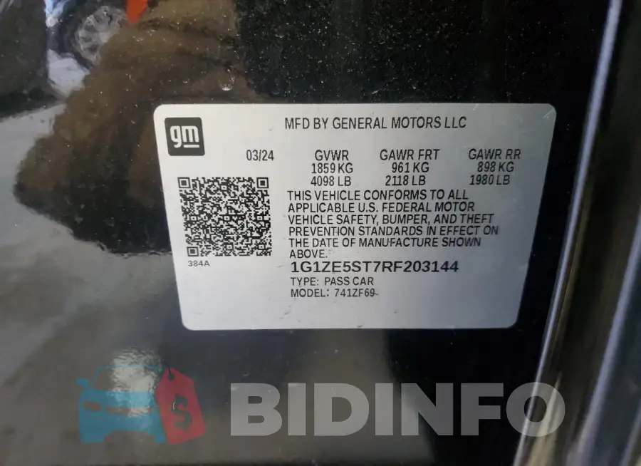1G1ZE5ST7RF203144 Photo# 12