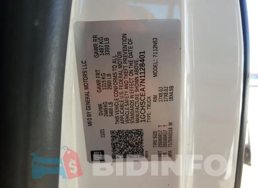 1GCHSCEA7N1128401 Photo# 12