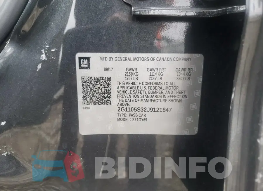2G1105S32J9121847 Photo# 12