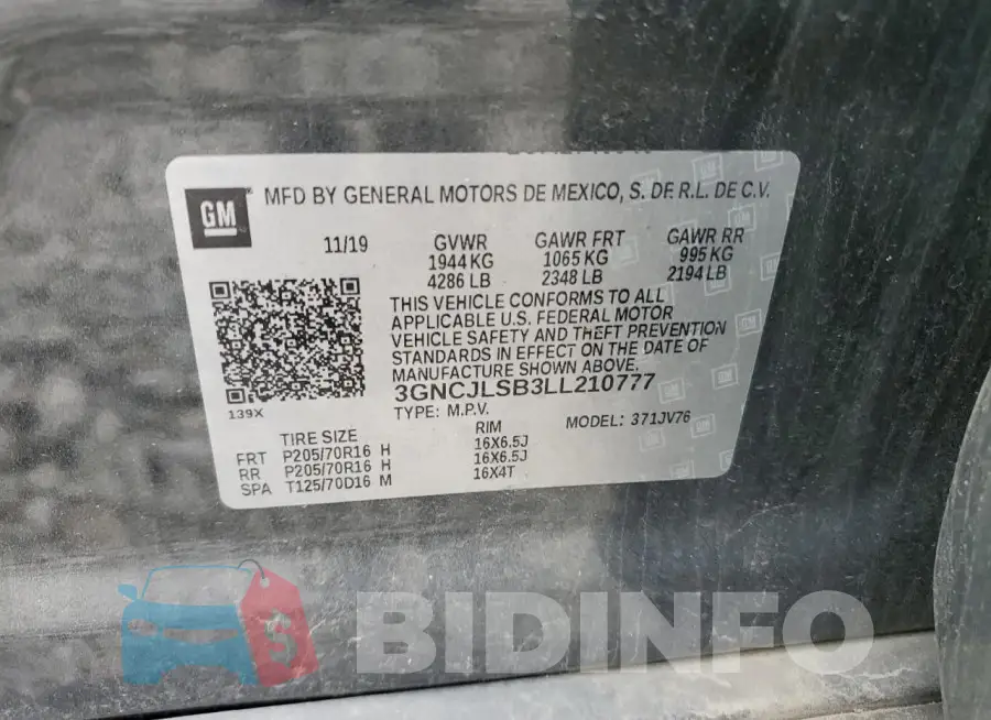 3GNCJLSB3LL210777 Photo# 12