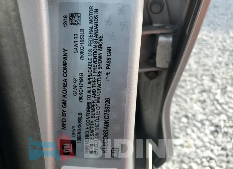 KL8CD6SA8KC759726 Photo# 13