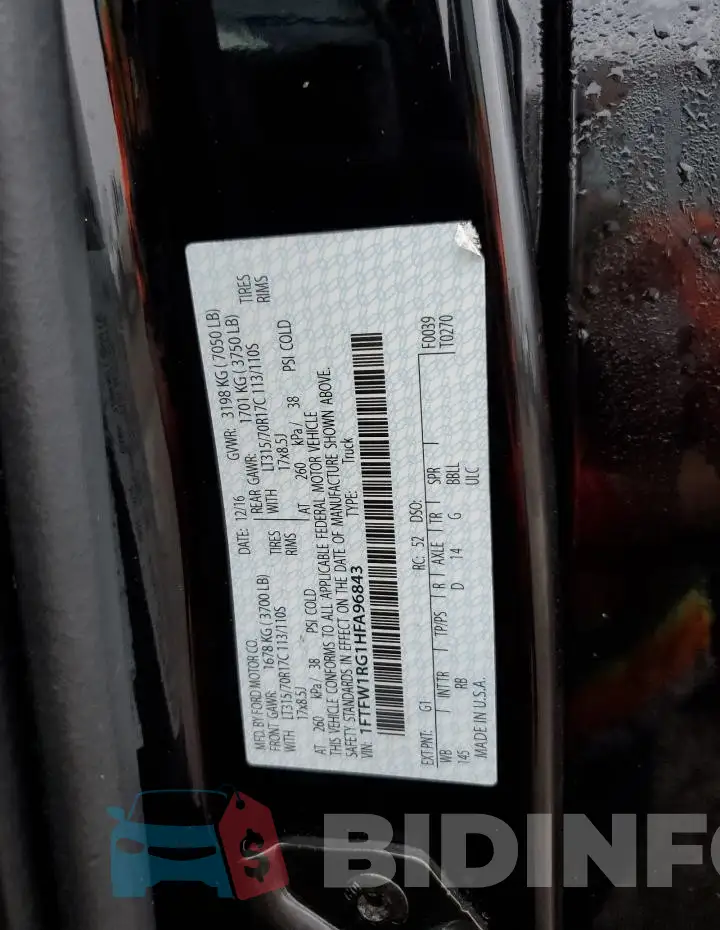 1FTFW1RG1HFA96843 Photo# 12