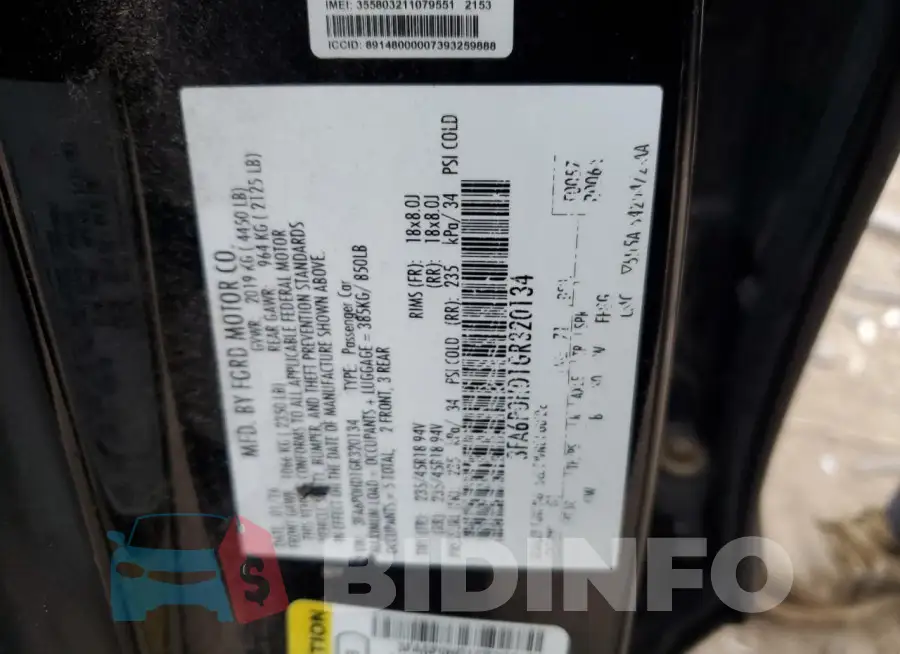 3FA6P0HD1GR320134 Photo# 12