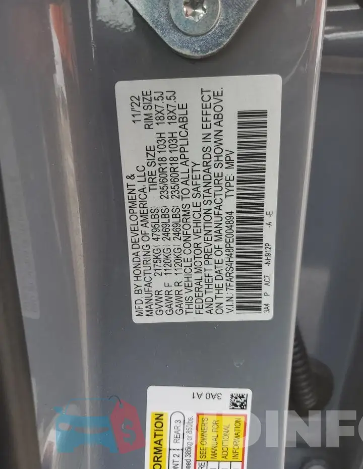 7FARS4H48PE004894 Photo# 13