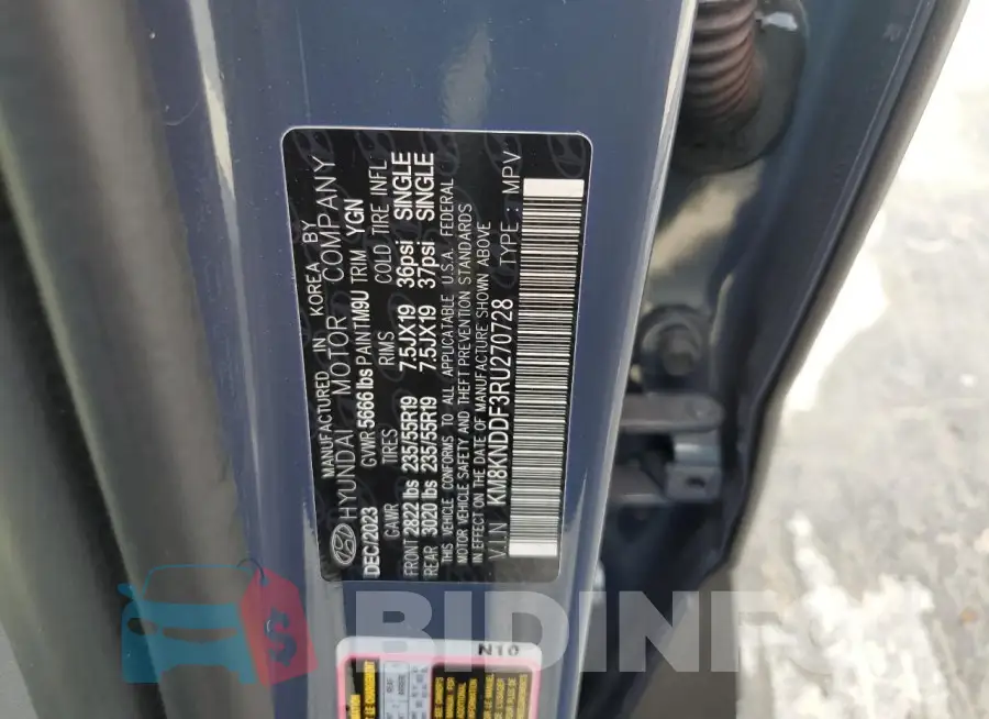 KM8KNDDF3RU270728 Photo# 13
