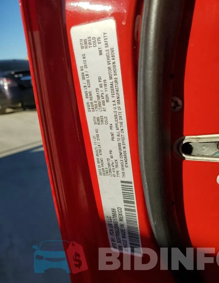 3C6TR5EJ5NG178689 Photo# 12