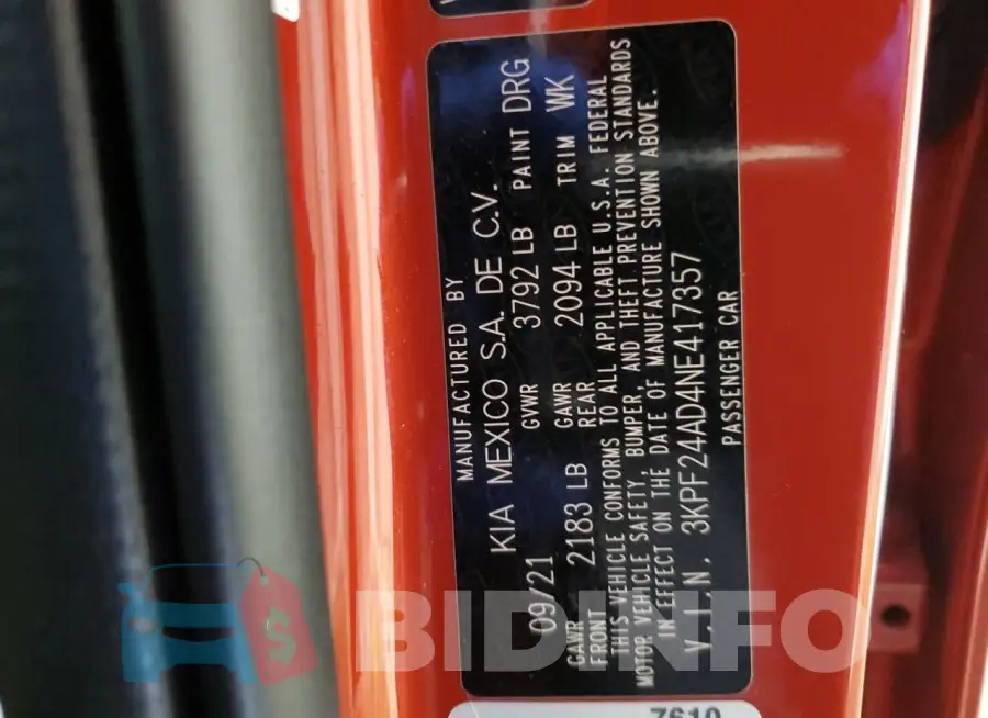 3KPF24AD4NE417357 Photo# 12