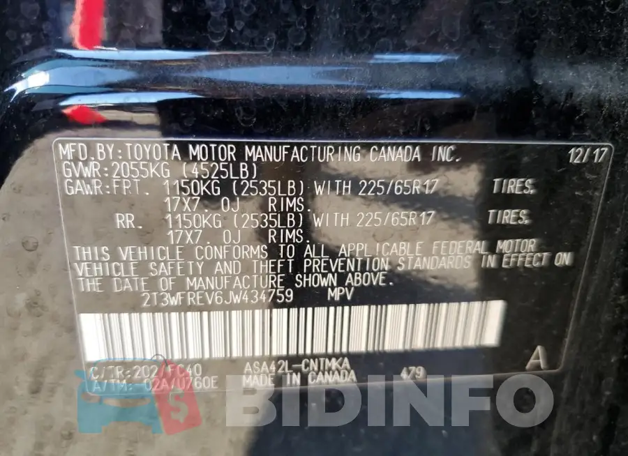 2T3WFREV6JW434759 Photo# 13
