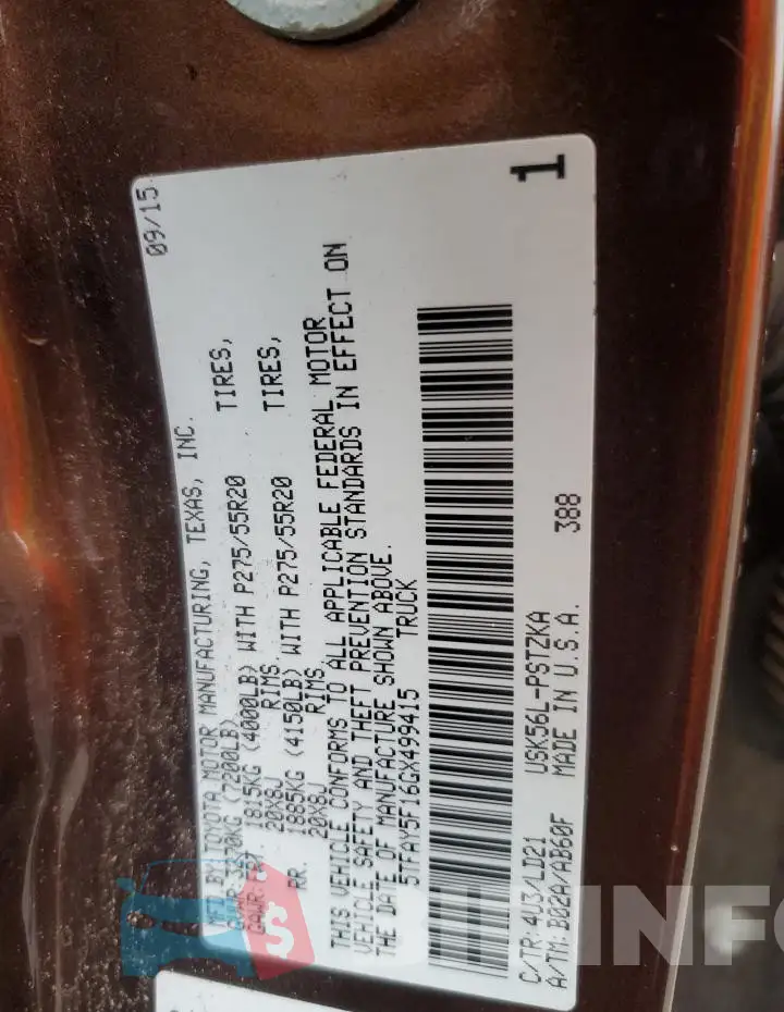 5TFAY5F16GX499415 Photo# 12