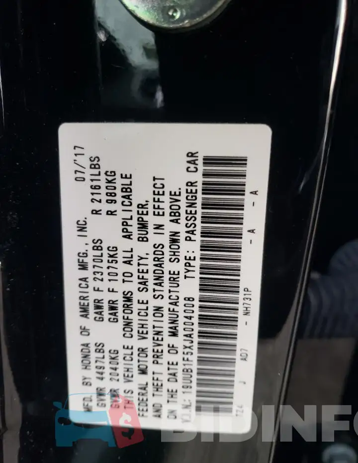 19UUB1F5XJA004008 Photo# 12