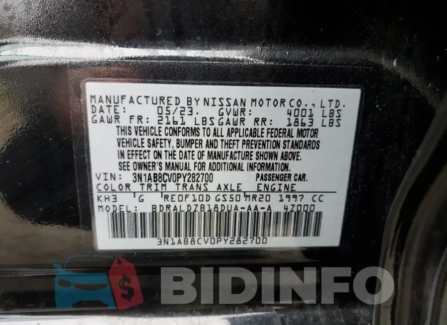 3N1AB8CV0PY282700 Photo# 13