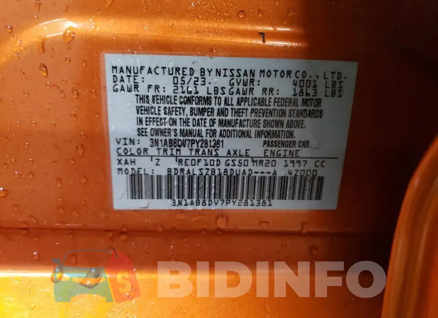 3N1AB8DV7PY281381 Photo# 13