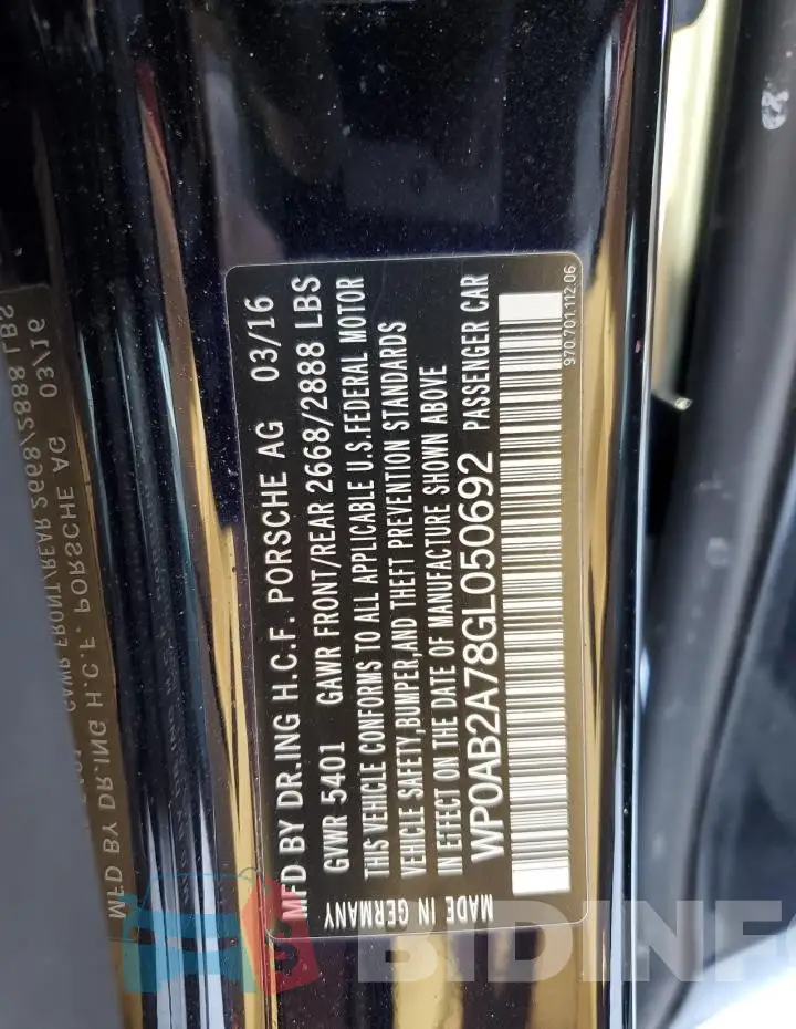 WP0AB2A78GL050692 Photo# 12