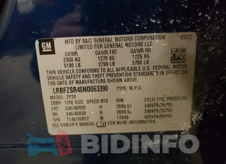 LRBFZSR40ND063390 Photo# 13