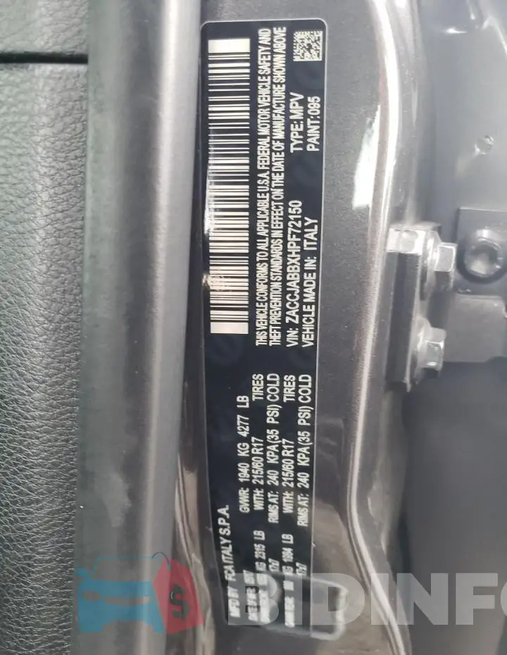 ZACCJABBXHPF72150 Photo# 12