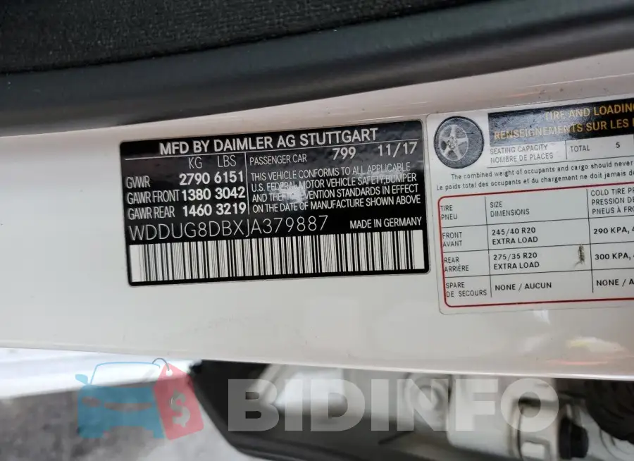 WDDUG8DBXJA379887 Photo# 12
