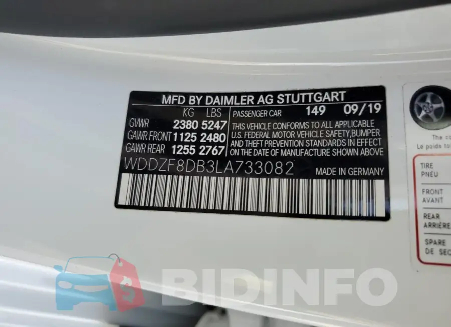 WDDZF8DB3LA733082 Photo# 12