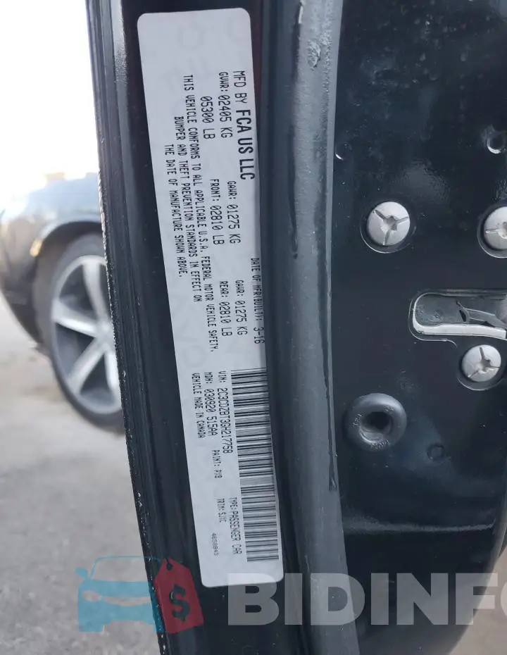2C3CDZBT3GH217758 Photo# 12