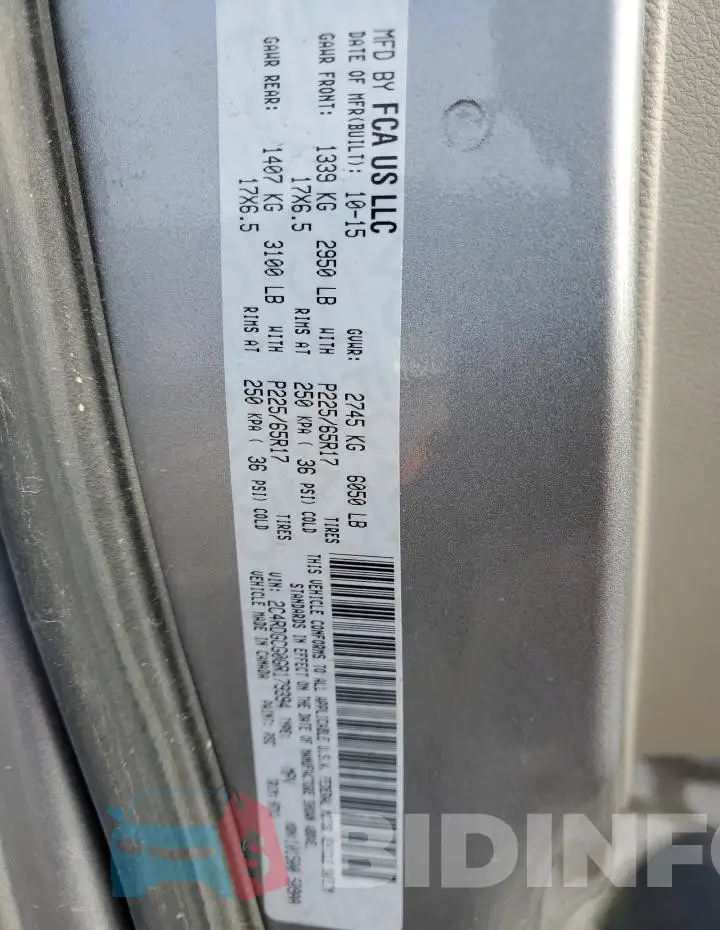 2C4RDGCG0GR179394 Photo# 11