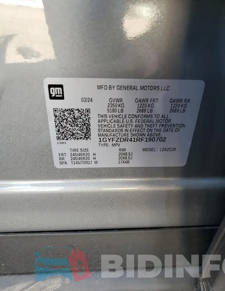 1GYFZDR41RF190702 Photo# 12