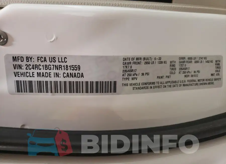 2C4RC1BG7NR181559 Photo# 13