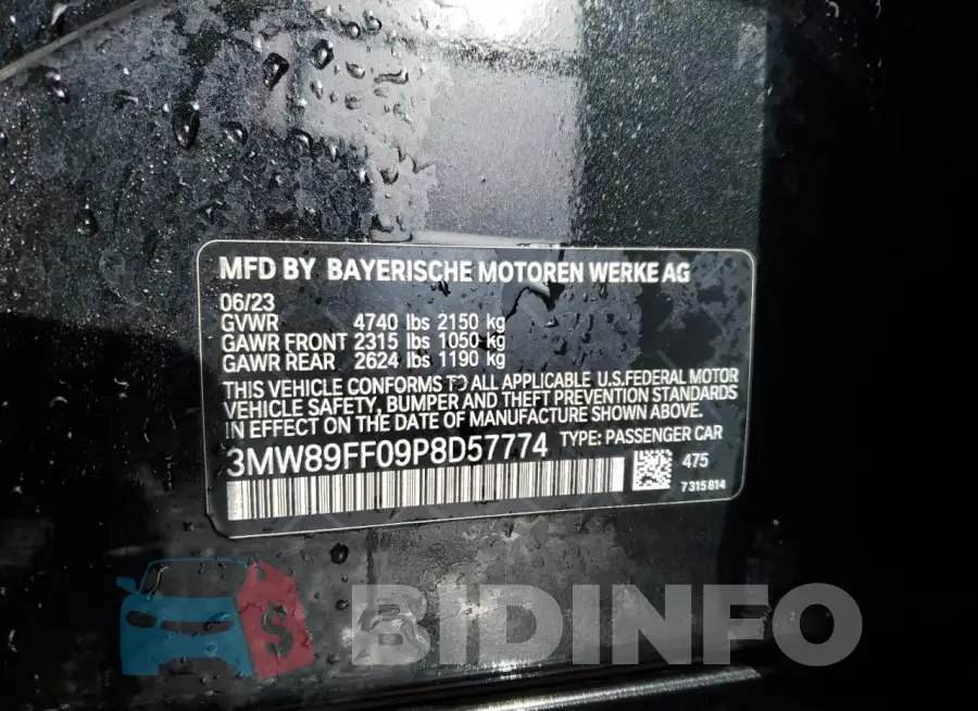 3MW89FF09P8D57774 Photo# 12