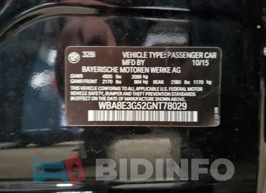 WBA8E3G52GNT78029 Photo# 12