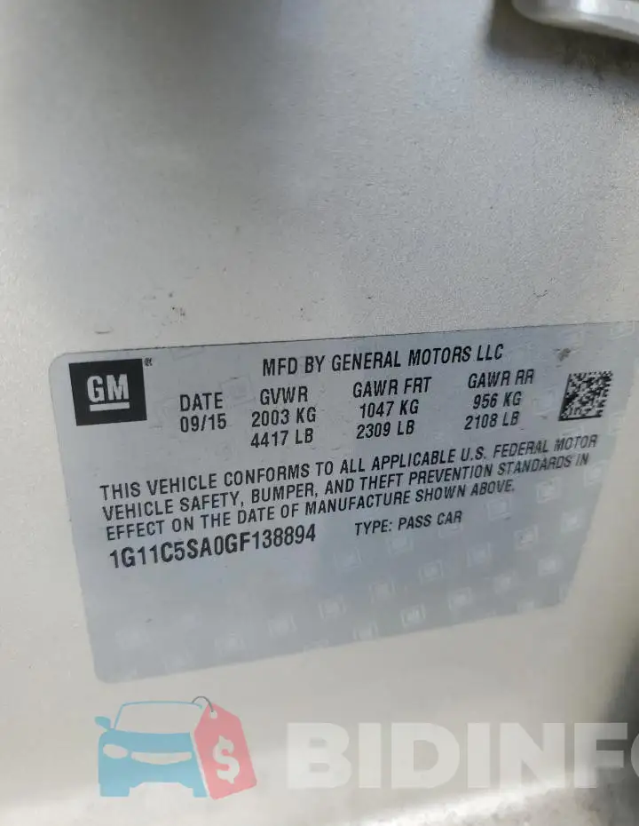 1G11C5SA0GF138894 Photo# 12