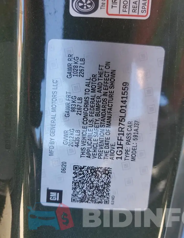 1G1FF1R75L0141559 Photo# 12