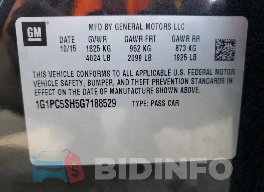 1G1PC5SH5G7188529 Photo# 12