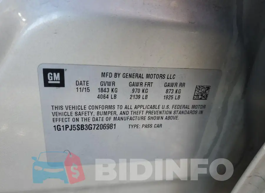 1G1PJ5SB3G7206981 Photo# 12