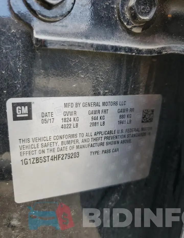 1G1ZB5ST4HF279203 Photo# 12
