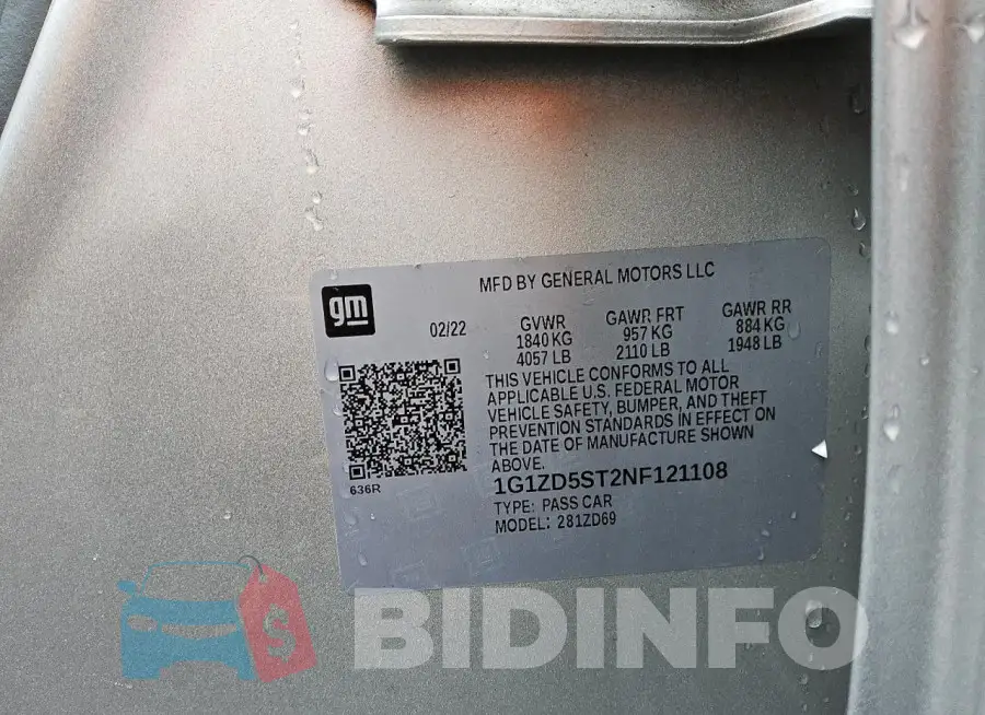 1G1ZD5ST2NF121108 Photo# 12