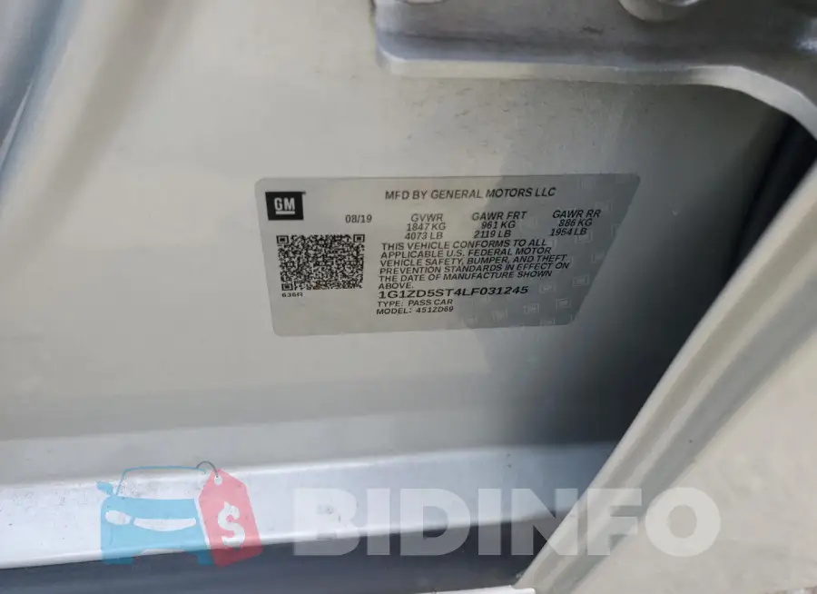 1G1ZD5ST4LF031245 Photo# 12