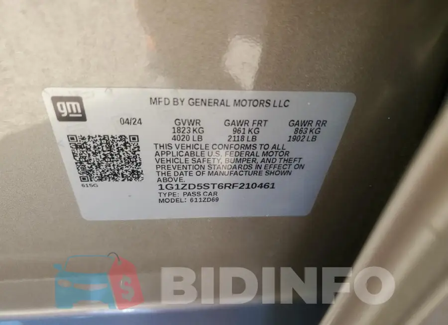 1G1ZD5ST6RF210461 Photo# 12