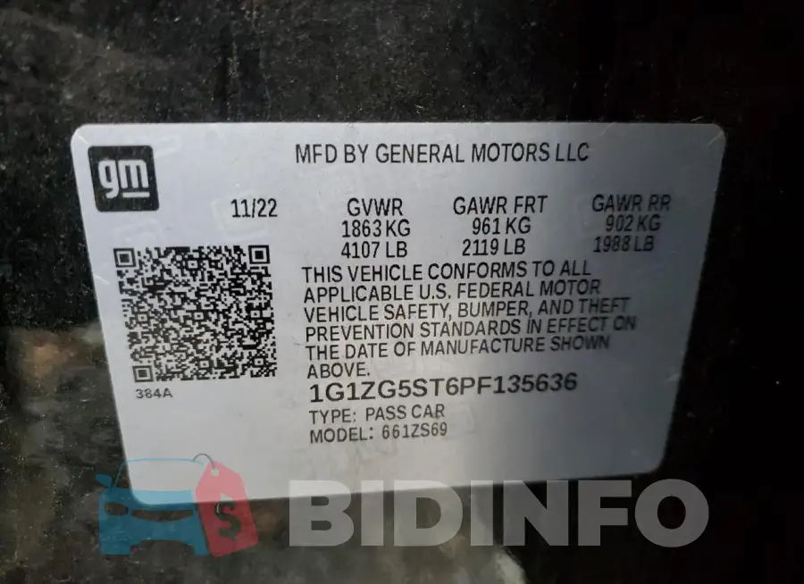 1G1ZG5ST6PF135636 Photo# 12