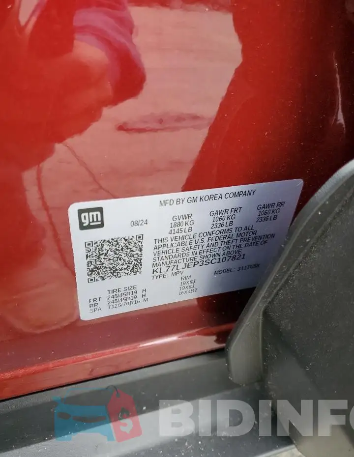 KL77LJEP3SC107821 Photo# 14