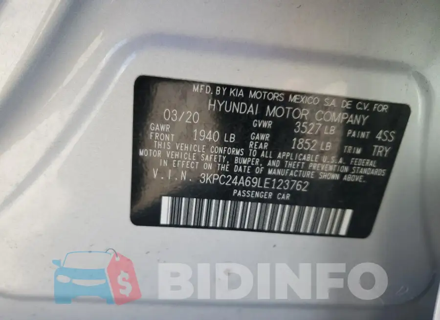 3KPC24A69LE123762 Photo# 12