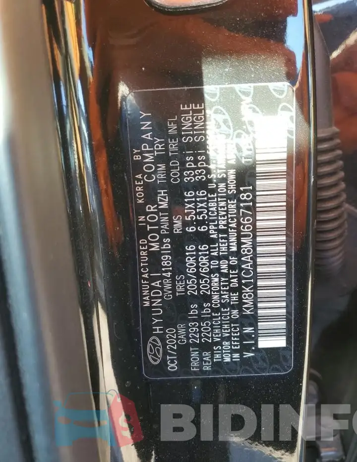KM8K1CAA8MU667181 Photo# 12