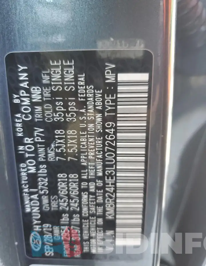 KM8R24HE3LU072649 Photo# 14