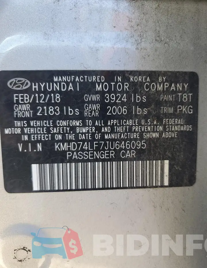 KMHD74LF7JU646095 Photo# 12