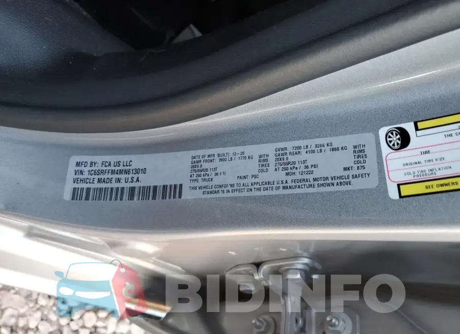 1C6SRFFM4MN613010 Photo# 12