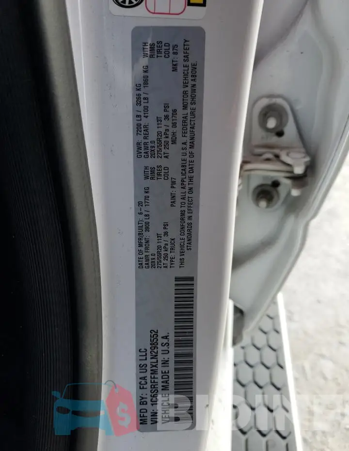 1C6SRFFMXLN298552 Photo# 12