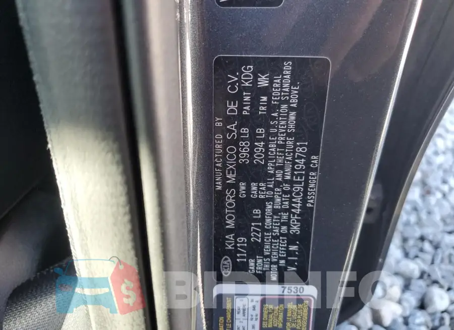 3KPF44AC9LE194781 Photo# 12